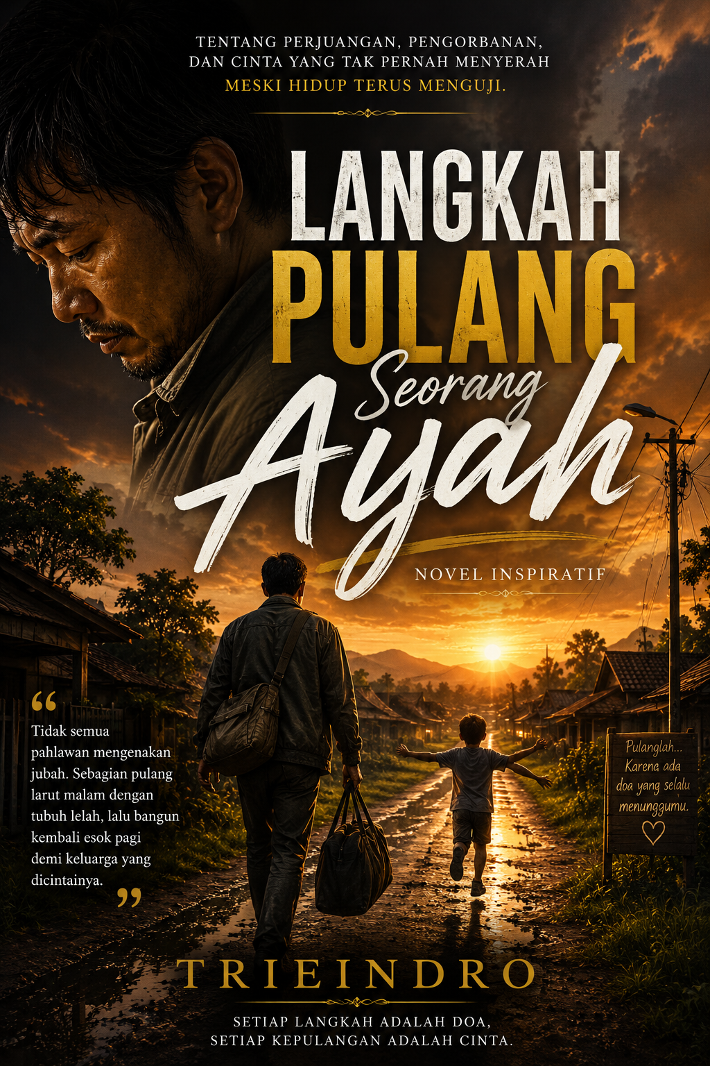 Cover novel Langkah Pulang Seorang Ayah